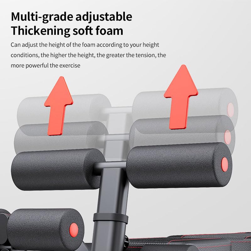 Multi-Functional Roman Chair & Hyperextension Bench – Adjustable Back Extension, Abdominal Workout, Core Strengthener, Home Gym Equipment for Full-Body Training – Foldable & Compact Design