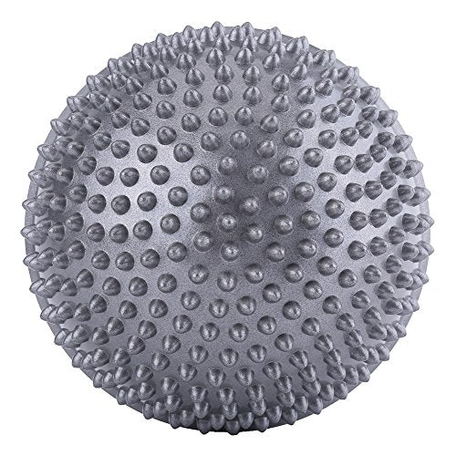 VGEBY Massage Semi Circle Ball, Foot Massage Half Ball Balance Exercise Pods Spiky Kit for Deep Tissue (Color : Silver)