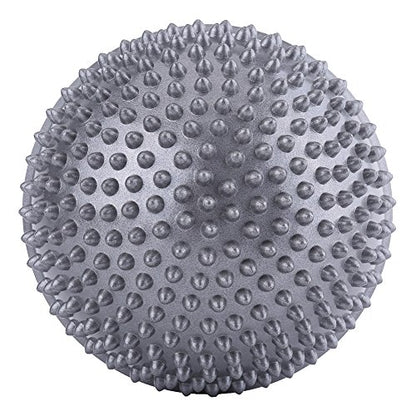 VGEBY Massage Semi Circle Ball, Foot Massage Half Ball Balance Exercise Pods Spiky Kit for Deep Tissue (Color : Silver)