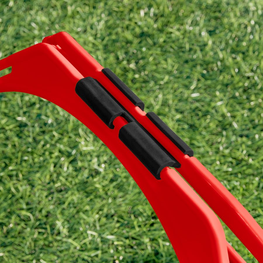 FORZA Agility Training Octa Rings [Pack of 6] | Soccer Training Equipment | Multi-Sport Agility Ring Set | Speed Training Equipment | Sports Equipment - color: Red