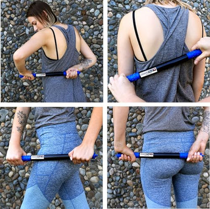 Muscle Roller Massage Stick. Made in USA. Great for Shoulder, Back and Legs Muscle Recovery, Help Relieve Muscle Tightness and Cramps, Relieve Muscle Pain