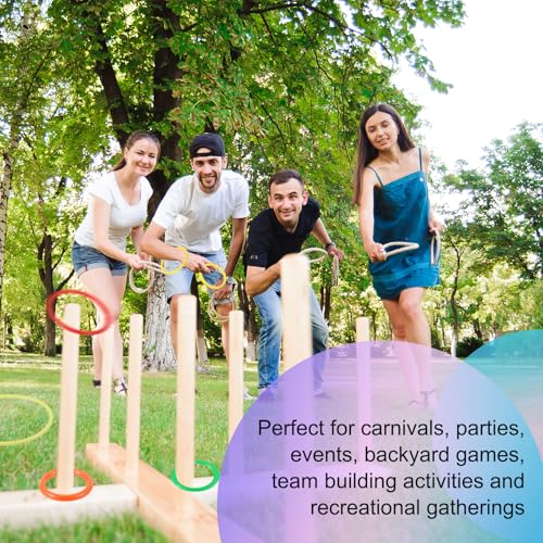 PATIKIL Plastic Ring-Toss Rings for Bottles, Carnival Rings Plastic Hoop for Speed and Agility Practice Outdoor Party Favor