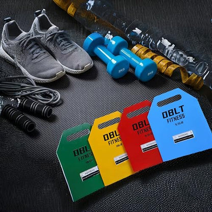OBLT Weight Vest Plates - Vest Plates for Full-Body Strength Training, 5.5/9.3/14/19 LBS Weighted Vest Plates Suitable Crossfit,Outside and Fitness Man& Women Training - color: Blue