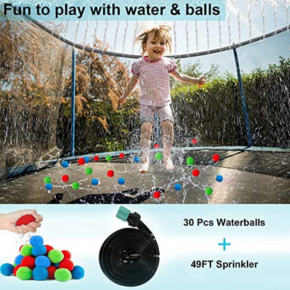 1500LBS 10FT 12FT 14FT 16FT Trampoline for Kids Adults with Basketball Hoop, Enclosure Net, Sprinkler, Lights, Disco Ball with Music Speaker, Heavy Duty Trampoline Outdoor Trampolines - color: Orange - 16FT