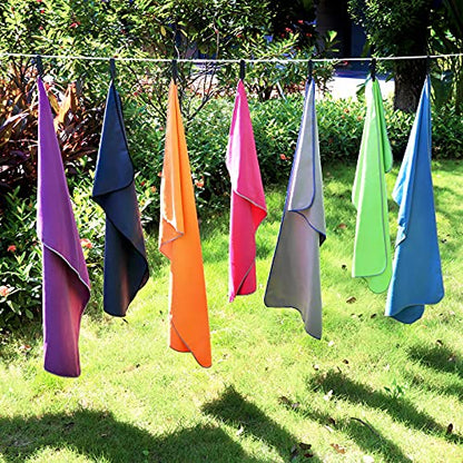 Microfiber Camping Towel, Quick Dry Towel, Soft Absorbent Compact Travel Gym Workout Sweat Towel for Beach Yoga Swim Travel Camping Hiking Backpack Essentials (M:40"x20")