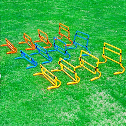 BESPORTBLE Removable Training Hurdles, Agility Ladder Speed Training Equipment, Soccer Training Agility Hurdles(Yellow) - color: Blue