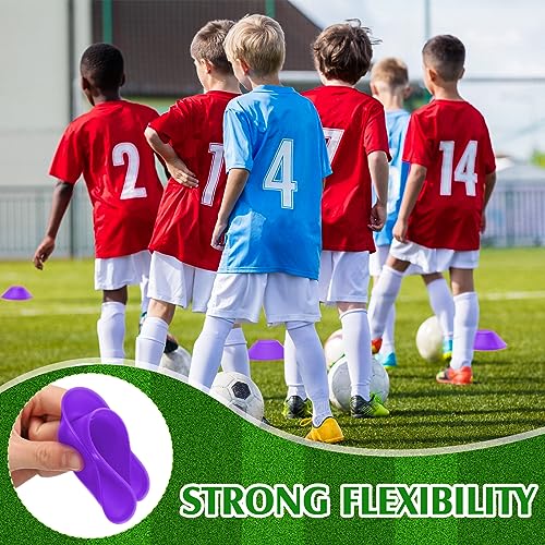Hanaive Mini Soccer Cones for Agility Drills, 5 Inch - color: Purple