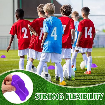 Hanaive Mini Soccer Cones for Agility Drills, 5 Inch - color: Purple