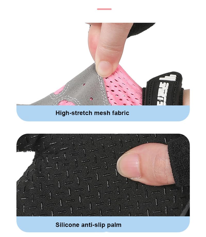 Breathable Workout Gloves for Women, Weight Lifting Gloves for Gym, Cycling, Exercise, Fitness and Training