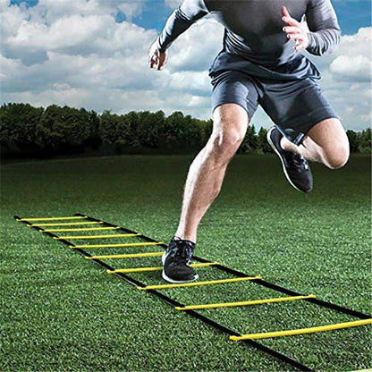 Pro Agility Ladder Agility Training Ladder Speed Flat Rung, Speed Agility Ladder with Carrying Bag for Soccer Football Training - Multi Choice: 8, 12 Rung
