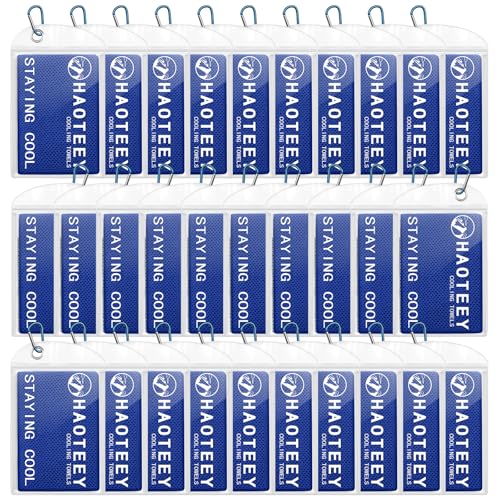 Cooling Towels Pack of 30, 40"*12" Neck Cool Towel Bulk, Cold Towels for Neck and Face, Cooling Rags Sports Towel for Hot Weather, Running, Soccer, Yoga, Gym, Golf - color: 30darkblue
