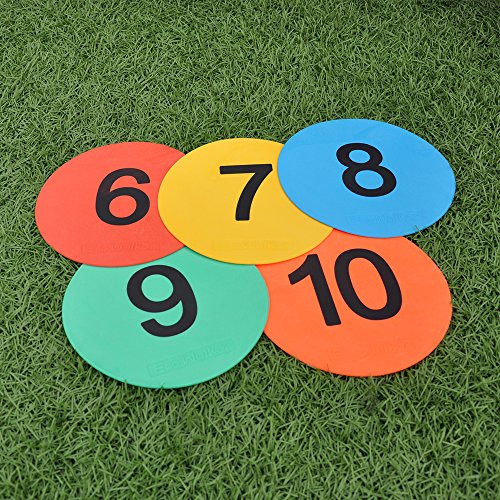 8inch Numbered Floor Spot Markers - style: 6-10