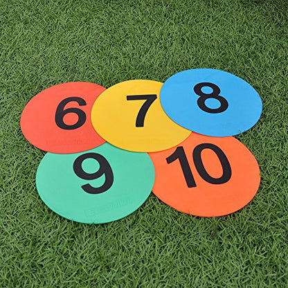 8inch Numbered Floor Spot Markers - style: 6-10