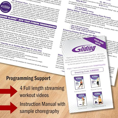 Gliding Exercise Discs: Club Pack for Hardwood Floors (25 Pair, Purple) Workout Sliders in Bulk