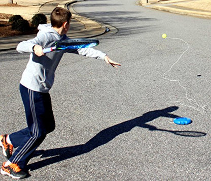 Tourna Fill & Drill Tennis Trainer, The Original Patented Water-Filled Base Tennis Trainer - color: Multi