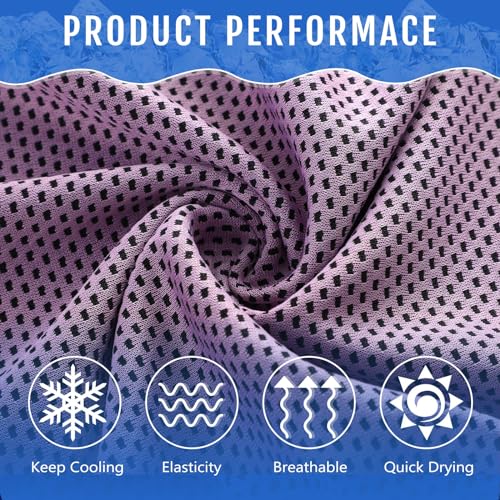 Hosuly 30 Pack Cooling Towels 40"x12" - color: Pink