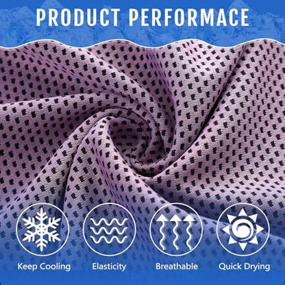 Hosuly 30 Pack Cooling Towels 40"x12" - color: Pink
