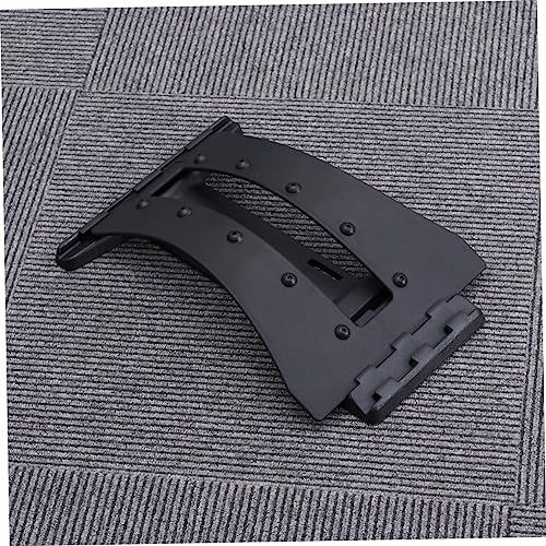 2Pcs Spine Stretcher Lumbar Traction Device for Durable Back Support Mat Stretching for Increased Flexibility Black
