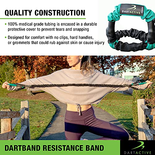 DartBand Premium Resistance Bands with Handles,Door Anchor,and Carabiner Clip for Athletic Training,Rehab,Strength Training,Yoga,Physical Therapy,Home Workout Solution-Medium Resistance - style: Resistance Bands