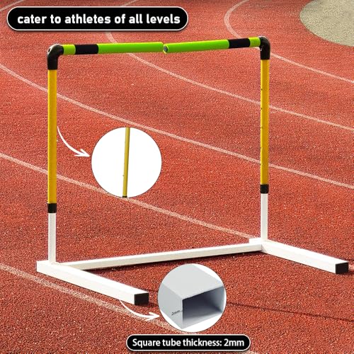 Adjustable Height Training Hurdle Newly Upgraded Injury-Reducing Track & Field Hurdles for Athletes & Adults