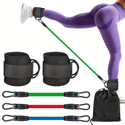 Ankle Straps for Cable Machines Women, Adjustable Ankle Resistance Bands with Multiple Strength Levels for Leg Workouts