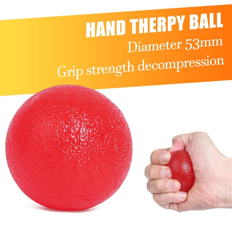 Grip Strength Trainer 7 Pack Adjustable Hand Gripper, Finger Stretcher Resistance Extensor Bands, Finger Exerciser, Grip Strength Ring & Stress Ball, Hand Grip Strengthener