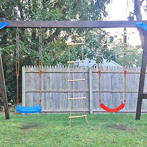 Hammock Chair Hanging Kit Swing Spring Hardware, Heavy Duty Suspension Swivel Hanger Hook for Hanging Chair, Rocking Seat, Porch Swing, Garden, 550 LB - size: Hammock Chair Kit - 1 Pack