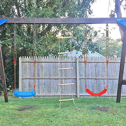 Hammock Chair Hanging Kit Swing Spring Hardware, Heavy Duty Suspension Swivel Hanger Hook for Hanging Chair, Rocking Seat, Porch Swing, Garden, 550 LB - size: Hammock Chair Kit - 1 Pack