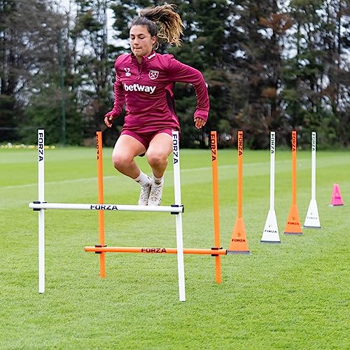 FORZA Cone & Hurdle Training Sets | Improve Your Speed & Agility Skills - Available in 3 Styles and 8 Colors - color: Black, style: Pro Tri Cone