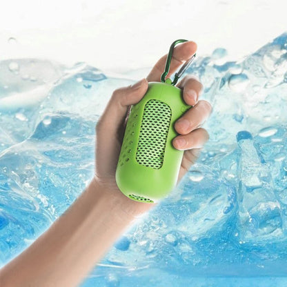 Bright Green Cooling Towel Quick Dry Microfiber Sports Towel 35"x12" - color: Bright Green, size: 35"X12"