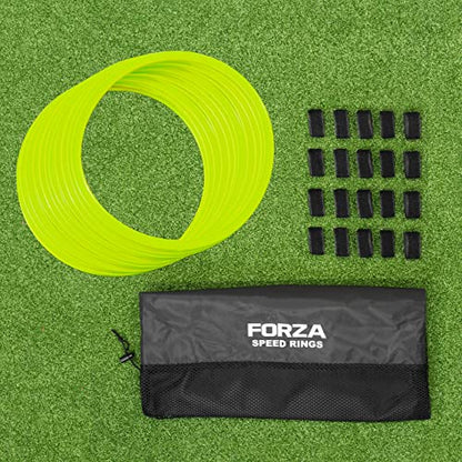 FORZA Agility Rings [12 Pack] | Speed & Agility Training Equipment for Athletes - Available in 10 Colors - color: Yellow