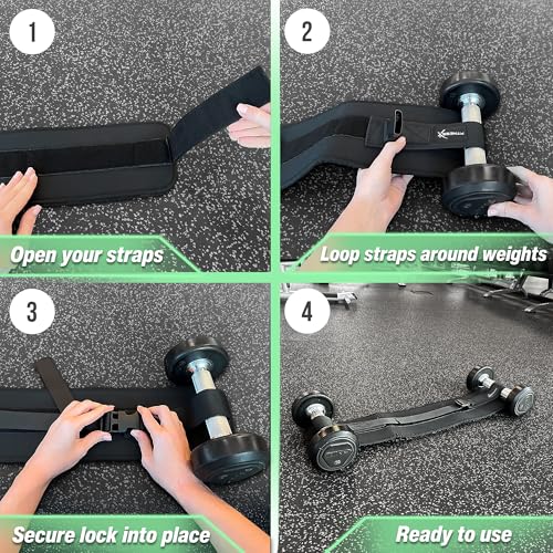 Premium Hip Thrust Belt for Dumbbells Heavy, Hip Thrust Band for Weights, Glutes, Booty Belt Ideal for Workout, Weighted Belt for Women, Dumbbell Strap for Hip Thruster, Waist Weight Belt