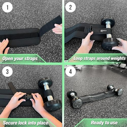 Premium Hip Thrust Belt for Dumbbells Heavy, Hip Thrust Band for Weights, Glutes, Booty Belt Ideal for Workout, Weighted Belt for Women, Dumbbell Strap for Hip Thruster, Waist Weight Belt