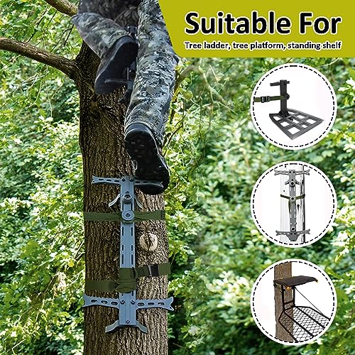 Hunting Climbing Stick Replacement Straps Heavy Duty Tree Stand Climbing Stick Straps Climbing Stick Accessories To Fix Most Hang-On's Platforms And Sticks, Easy To Adjust, Sturdy And Durable - color: 1 PACK