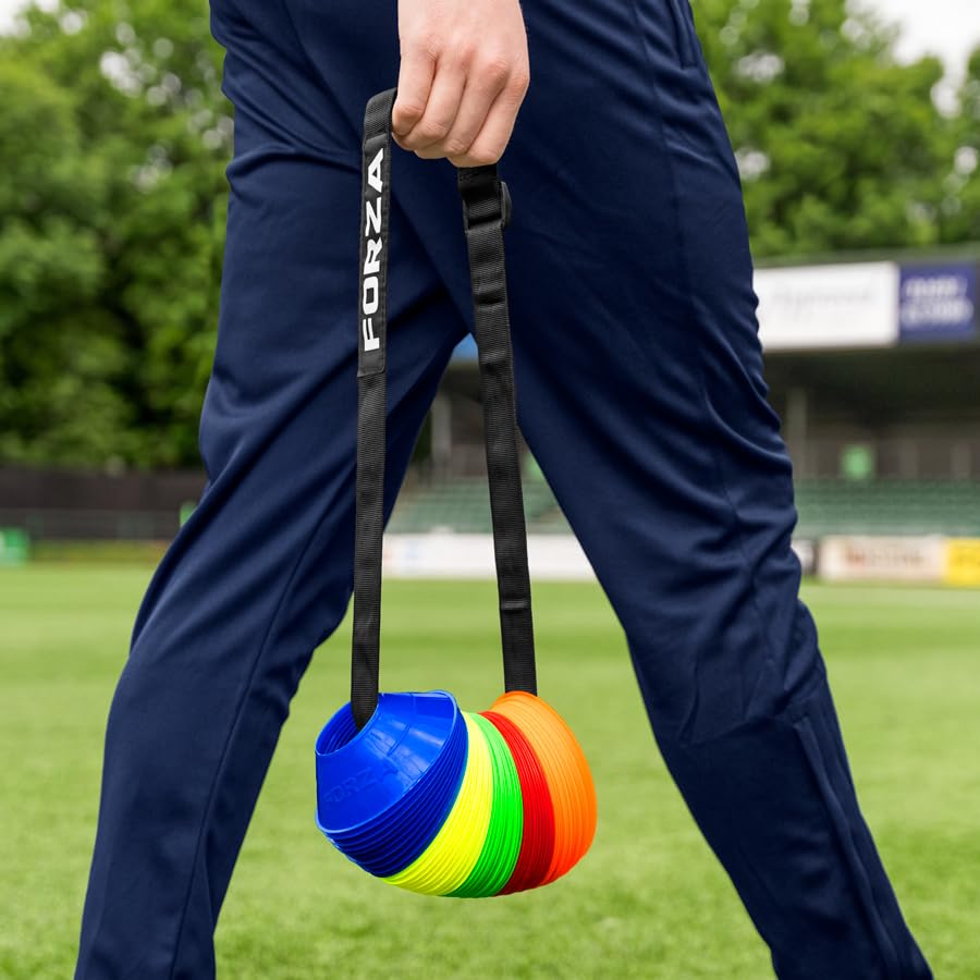 FORZA Training Equipment Carriers & Holders Set – Cone Holder, Hurdle Carrier, Bib Ring & Strap for Sports Storage - size: Cone Strap