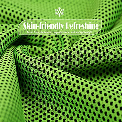 Pack of 20 Cooling Towel 40x12'' Ice Towel for Neck and Face Microfiber Chilly with Bag Breathable Yoga Gym Stay Cool Towels Sweat Rag for Workout Running Camping Pilates Beach, Green - color: Green