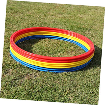 BESPORTBLE Ctr Ring 9pcs Drill Equipment Round Agility Rings Ladder Football Agility Ladder Training Rings Rings Fitness Equipment Training Circle Jumping Hoop Basketball Fitness Ring