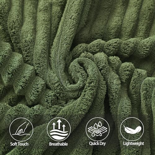 6 Pack Microfiber Hand Towels for Bathroom, 16"x30",Olive Green - color: Olive Green