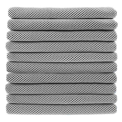 Peicees 10 Pack Microfiber Cooling Towels for Neck Sports Gym Workout Cooling Towel, 40x12 Inches Fast Drying Super Absorbent Compact Lightweight for Climbing Camping Travel Beach