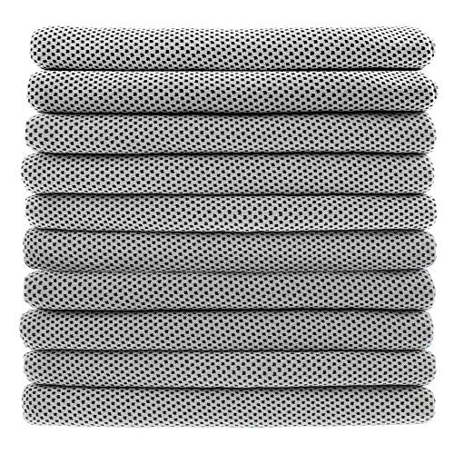 Peicees 10 Pack Microfiber Cooling Towels for Neck Sports Gym Workout Cooling Towel, 40x12 Inches Fast Drying Super Absorbent Compact Lightweight for Climbing Camping Travel Beach