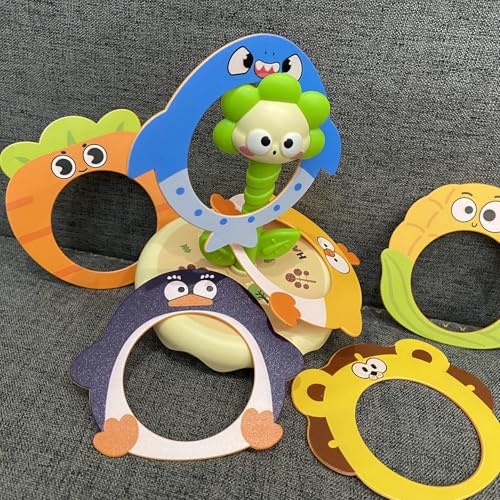 Ring toss Rings, Plastic Rings for Ring toss, Ring Game for Children, Birthday Gift, Tumbler Toy(Green (Sunflower))