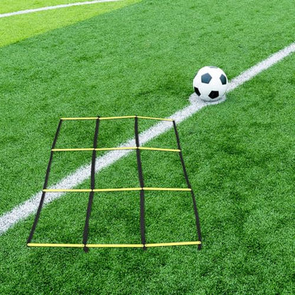 Multifunctional Agility Ladder Football Training Equipment Yellow Foldable Soccer Speed Ladder for Footwork Drills and Sports Agility Training