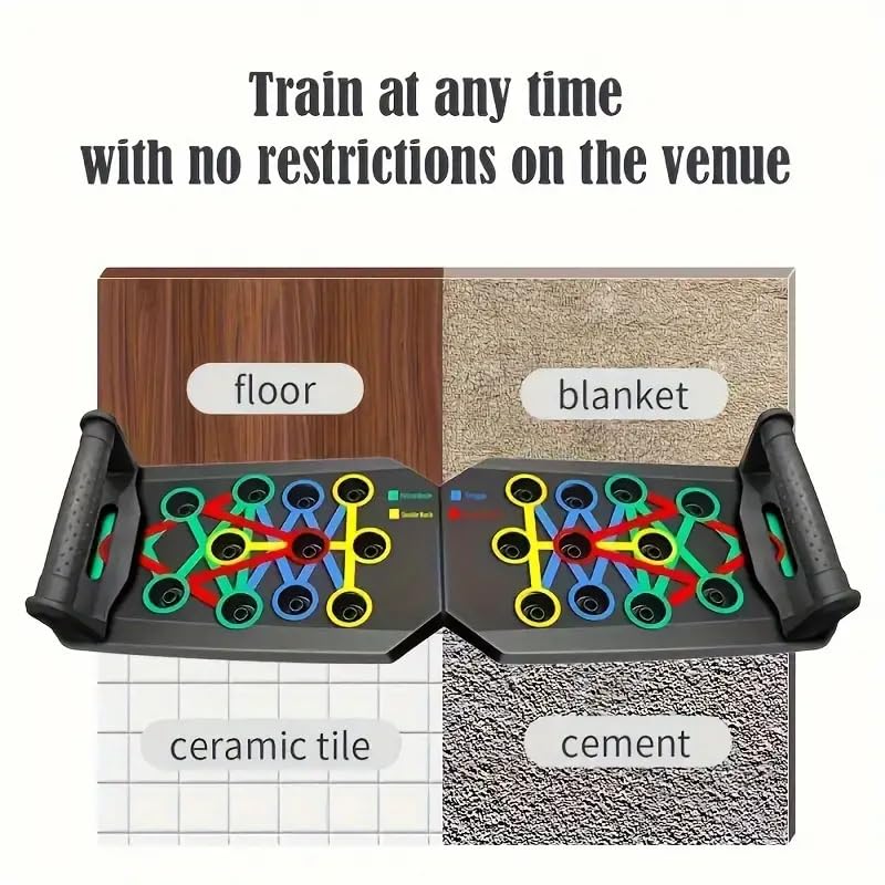 Portable Push Up Board, Strength Training Exercise, Home Workout, Upper Body Fitness, Calisthenics Exercising, Muscle Building.