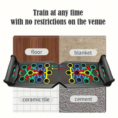 Portable Push Up Board, Strength Training Exercise, Home Workout, Upper Body Fitness, Calisthenics Exercising, Muscle Building.