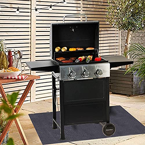 Under Grill Mat,Premium 36"x48"Absorbent Oil Protective mats for Deck &Patio,Grill Mat for Deck,Under Grill Floor Pad to Protect Deck,BBQ Mat for Under BBQ,Waterproof,Reusable - size: 36x48 inch Absorbent grill mat