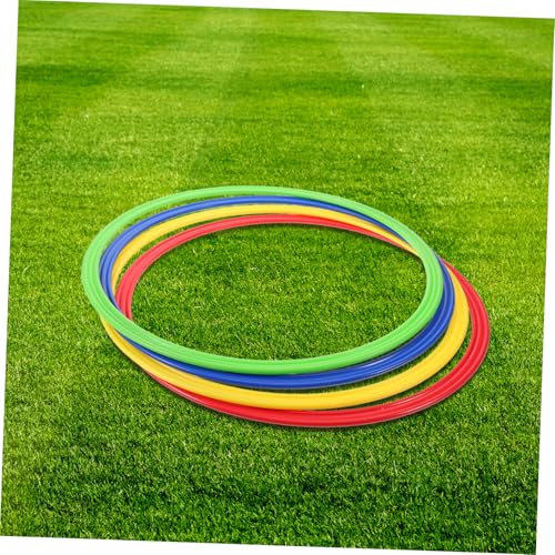 GALPADA 4pcs Soccer Agility Training Hoops Speed Agility Training Rings for Football Players Drills Coordination