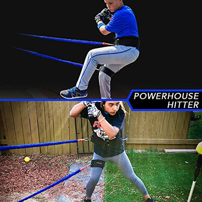 5-Tool Player Softball Baseball Training Equipment Kit - Resistance Band Body Weight Pitching Training Aids - Increase Throwing Velocity, Speed, Strength, Hitting Power/Average