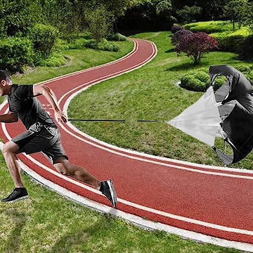 Running Speed Training Parachute | 5-15kg Load for Sprinters/Football/Soccer | Adjustable Belt, Portable Design | Improves Speed & Burst Strength