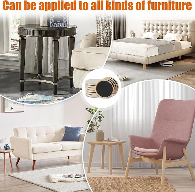10PCS Furniture Sliders for Hardwood Floors, Reusable Furniture Sliders for Carpet, Heavy Duty Furniture Movers Sliders, Carpet, Floor Protectors