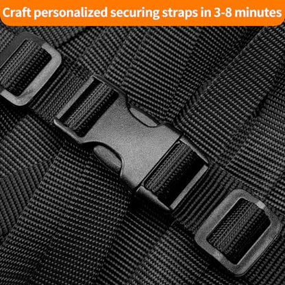 BEYOURD 3/4" Buckles and Straps Set: 6 Yards of Thick Nylon Webbing, 6-Pack Quick Side Release Adjustable Plastic Buckles, 12 Tri-Glide Slide Clips(3/4 Inch Combo Set) - style: 3/4" Combo Set